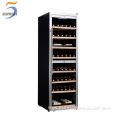 High Quality 180 Bottles Freestanding Black Wine Fridge